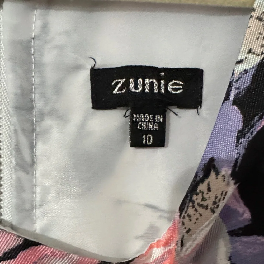 Zunie Pink and Purple Floral Dress